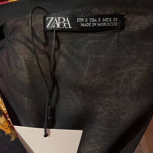 Zara tie in the back silk top. BRAND NEW - Picture 5 of 5